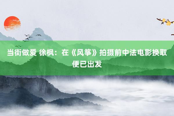 当街做爱 徐枫：在《风筝》拍摄前中法电影换取便已出发